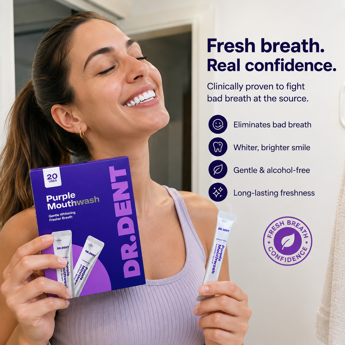 Dr. Dent Purple Mouthwash