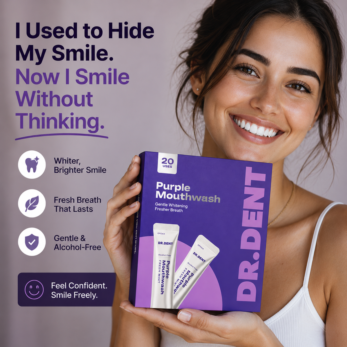 Dr. Dent Purple Mouthwash